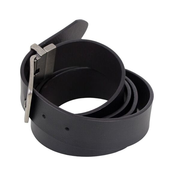 NWT GNW BLACK BROWN REAL LEATHER 1 3/8"Wd REVERSIBLE CASUAL DRESS BELT 50 (R64 - Picture 9 of 16